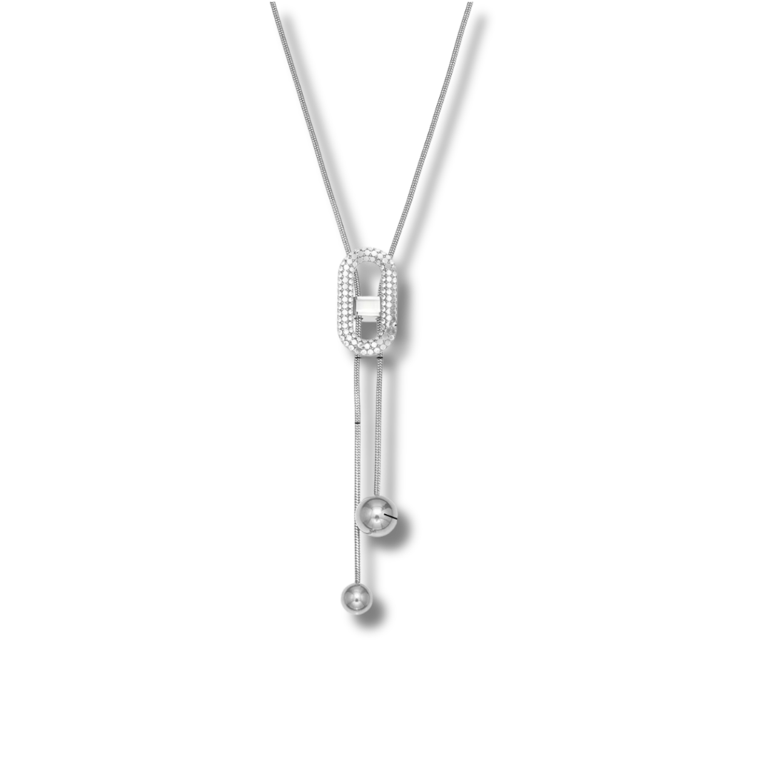 Crystal Tie Necklace