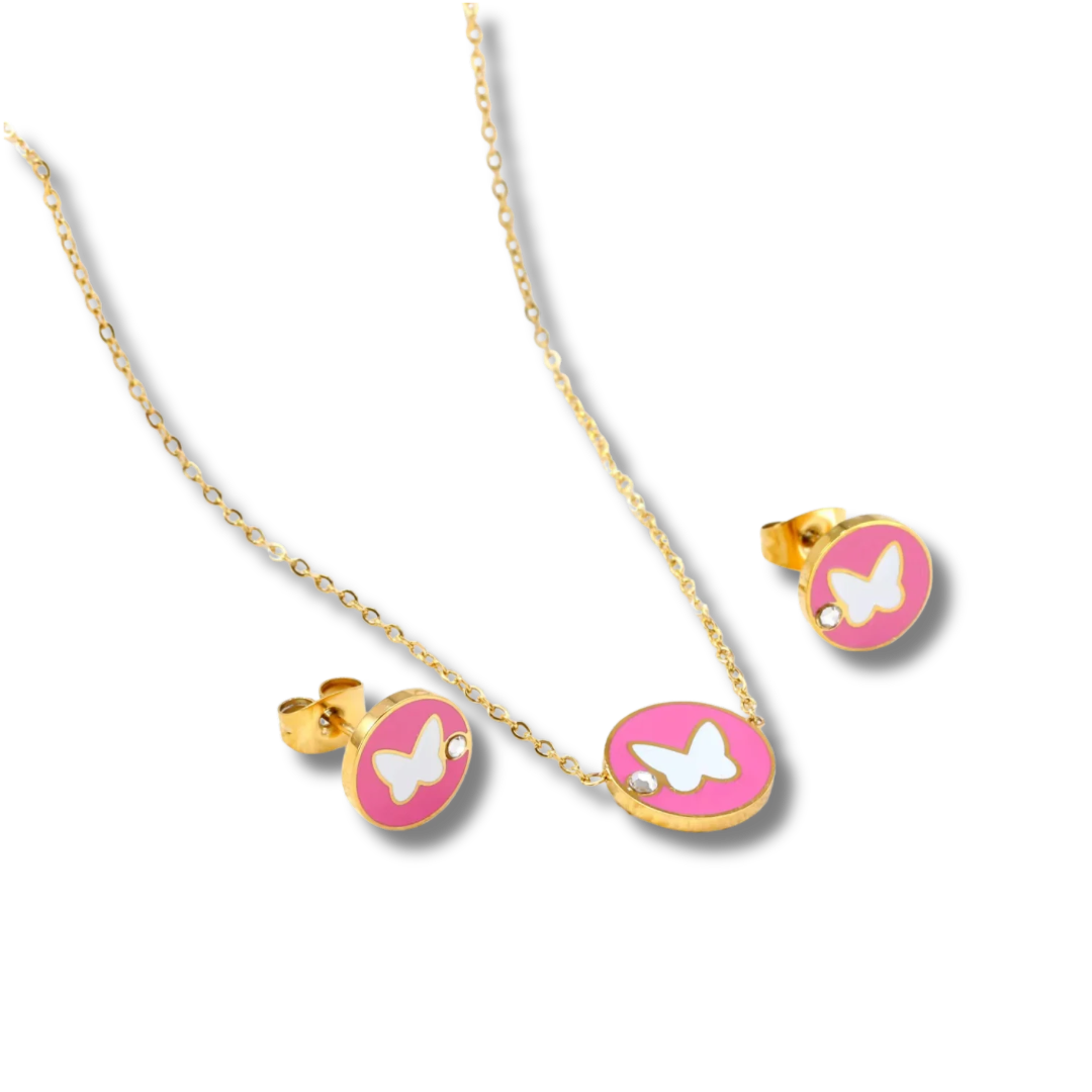 Butterfly Necklace Set (girls set)