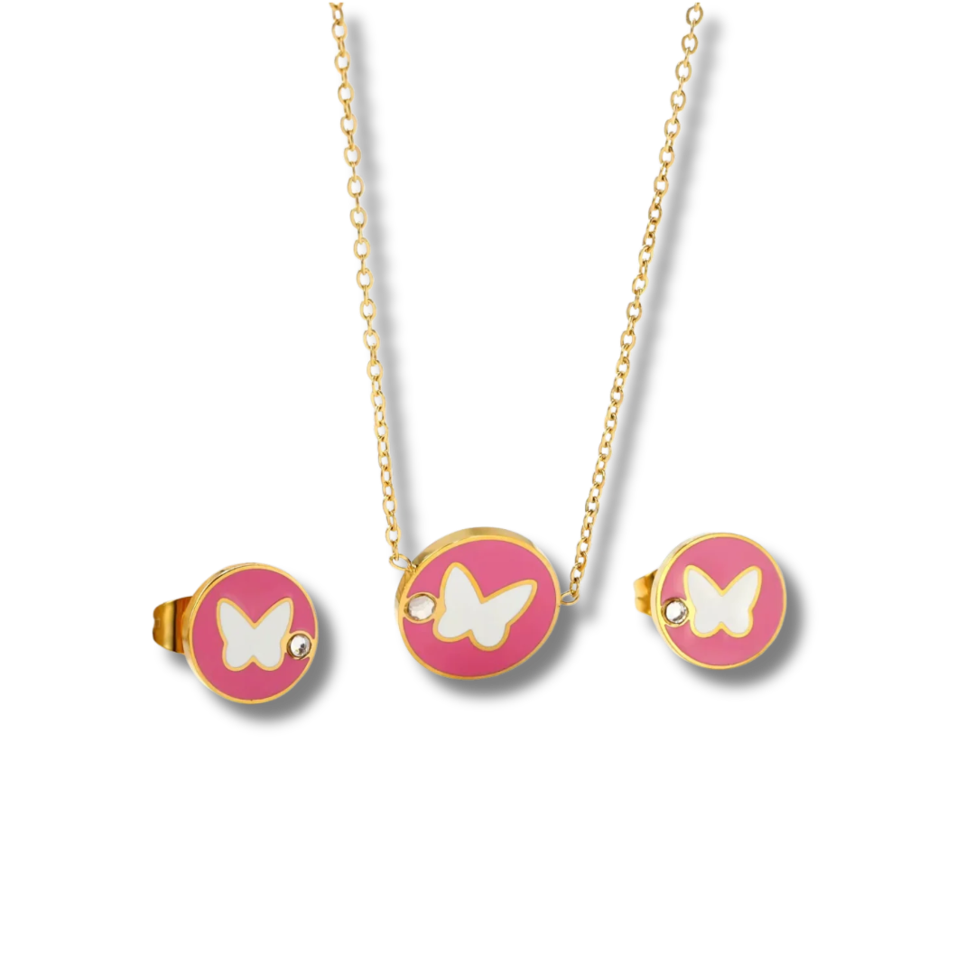 Butterfly Necklace Set (girls set)
