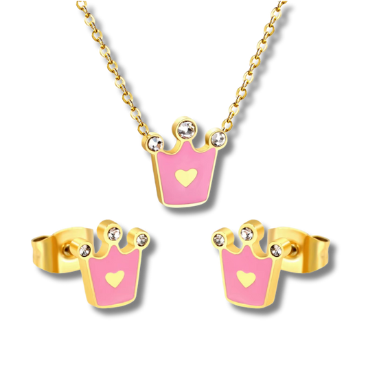 Pink Crown set (girls set)