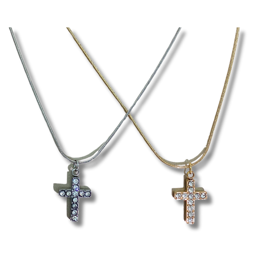 Celestial cross necklace