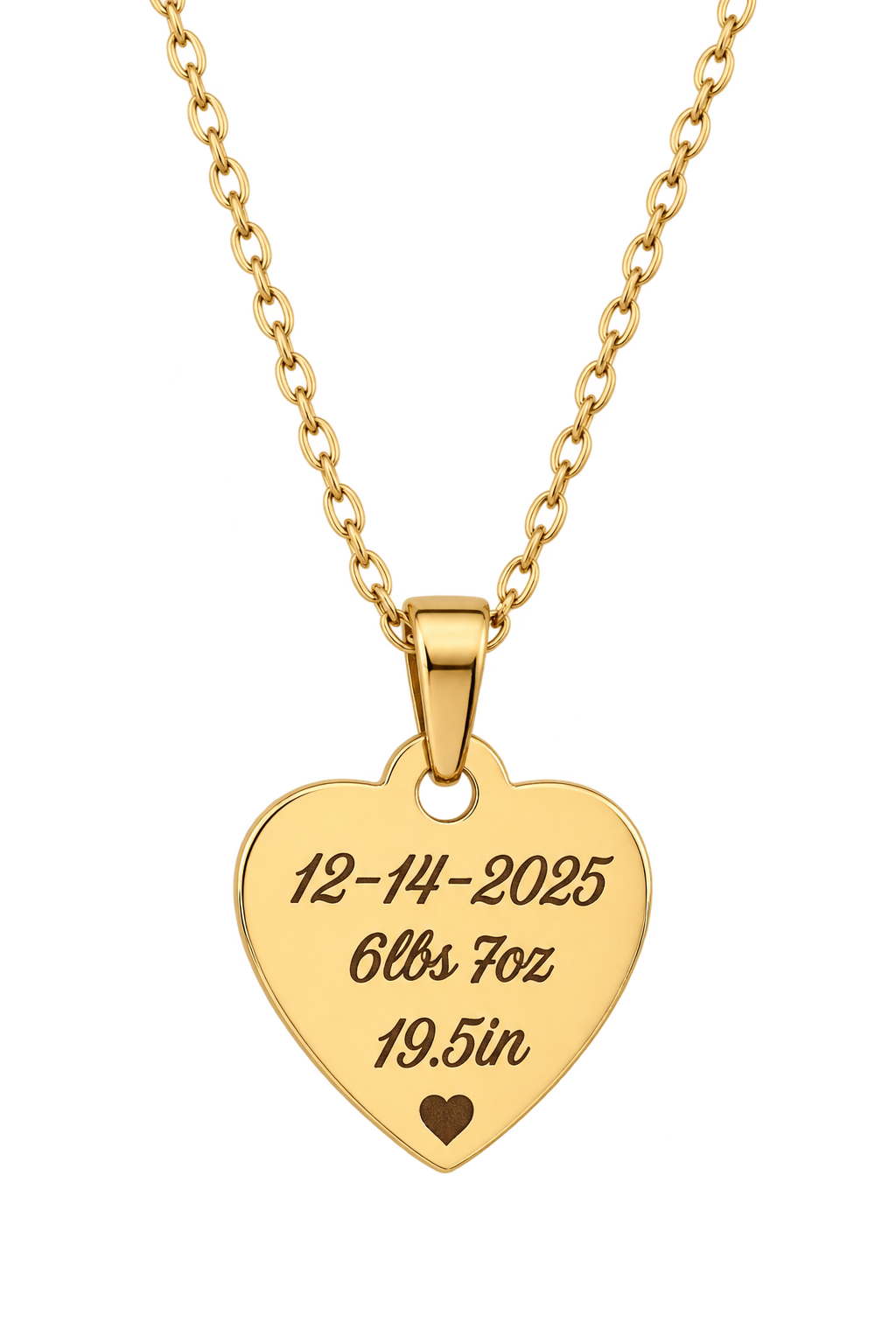 Baby Keepsake Heart Necklace