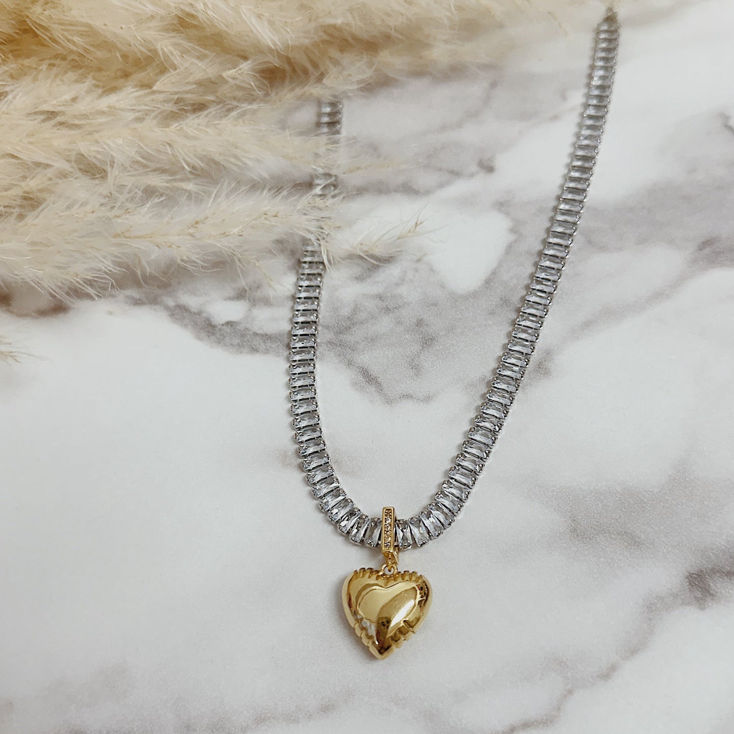 Bubble Heart Necklace