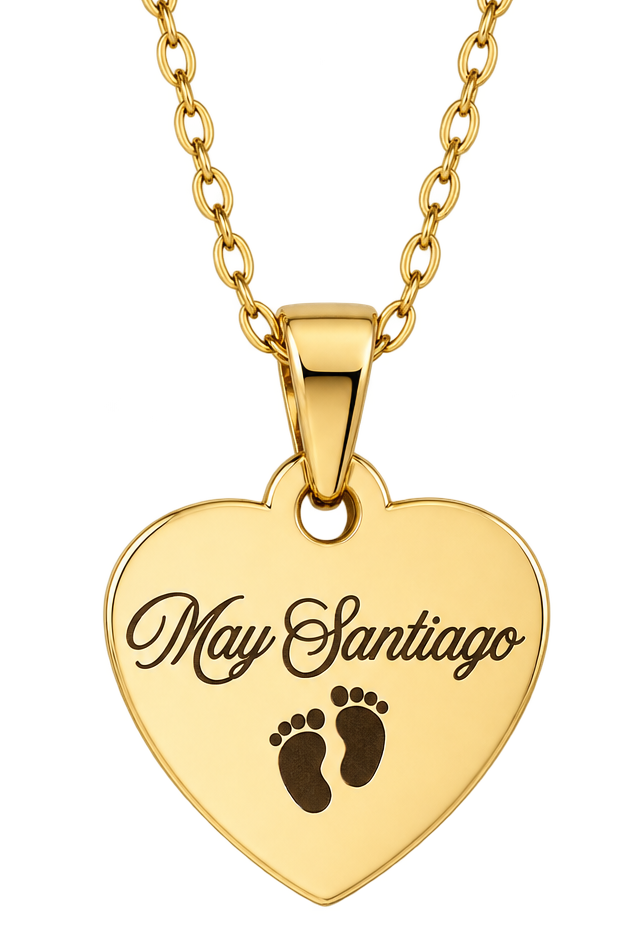 Baby Keepsake Heart Necklace